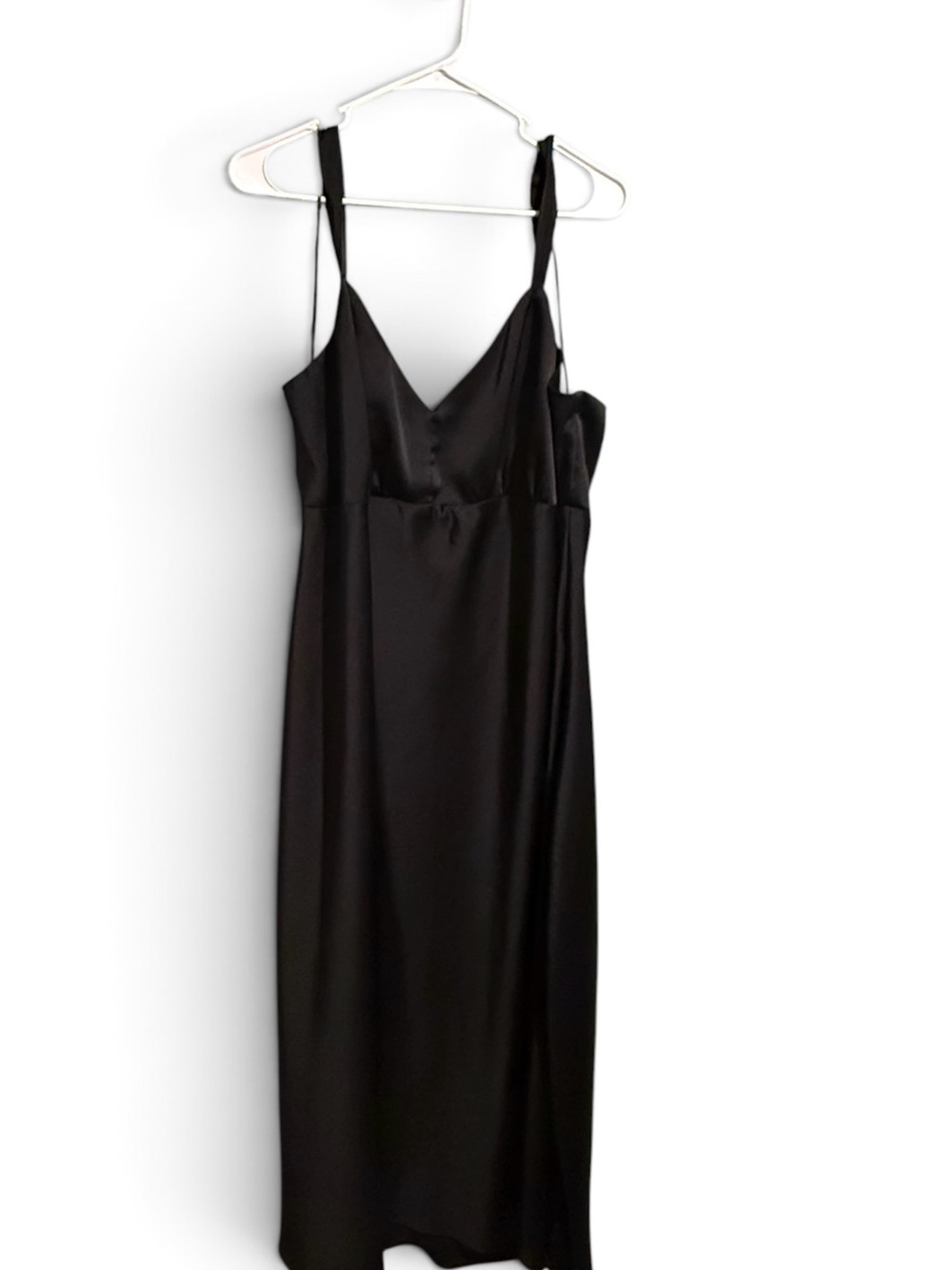 Sofia Vergara XXXL (22) Black Slip Dress Sleeveless Midi A-Line